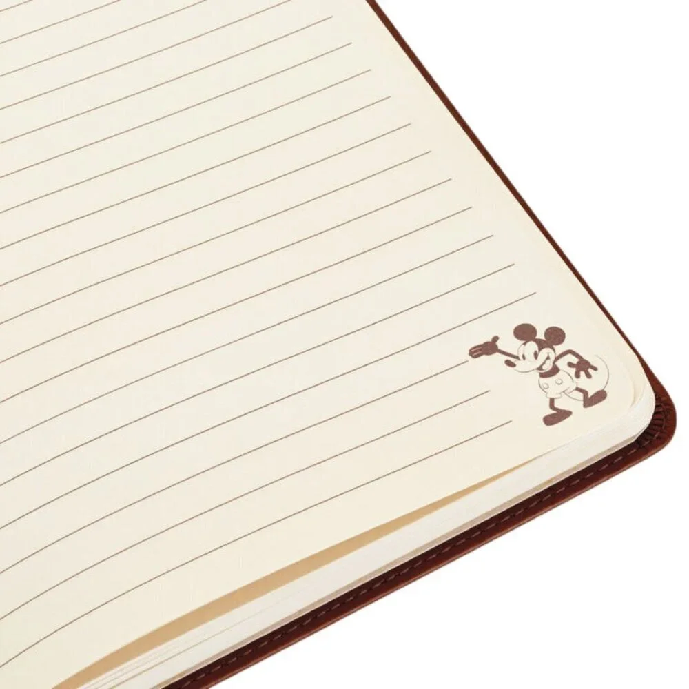 Disney Mickey Mouse 12 Embossed‎ Poses Faux Leather Journal Notebook 8